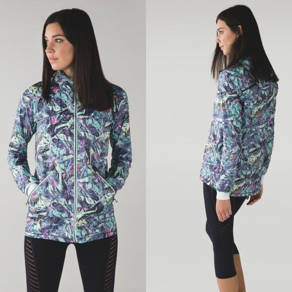 lululemon athletica Jackets & Blazers - Lululemon Miss Misty Jacket II Iridescent Multi Glyde 6 Water Wind Resistant